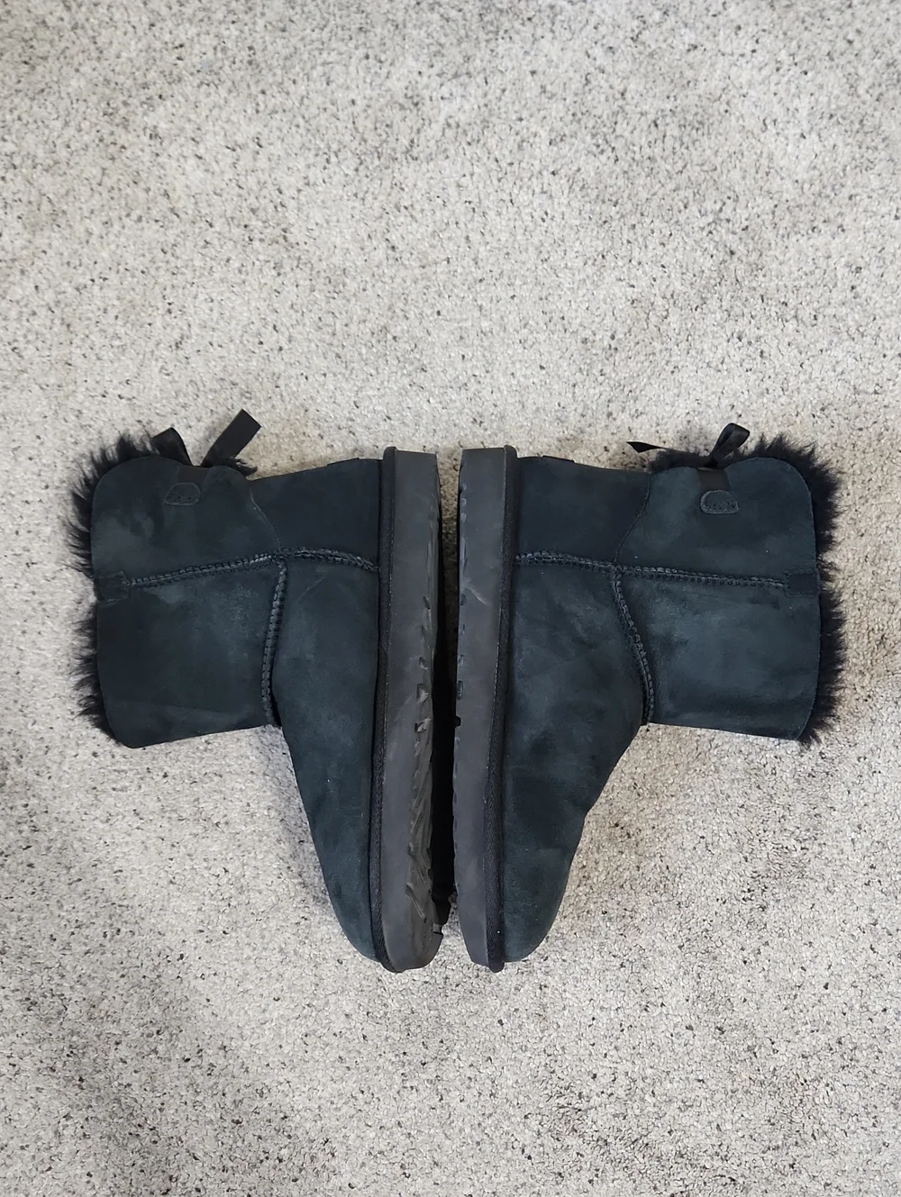 UGG Australia Mini Bailey Bow II Women's Boots in Black Size 11